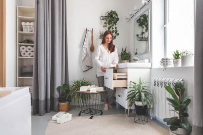 Bathroom Storage Installation